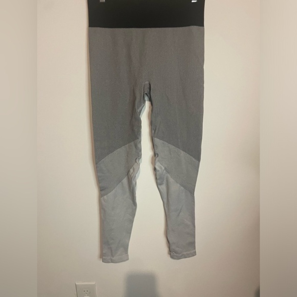 Aerie Womens Leggings Chill Play Move Offline High Rise Gray‎ Colorblock Size M